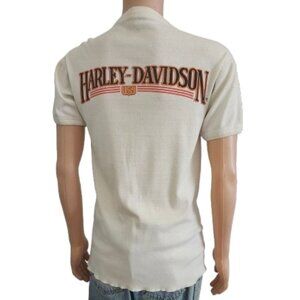 Vintage 80s Harley Davidson Shirt Chosa’s Tempe Arizona Henley Large Rare
